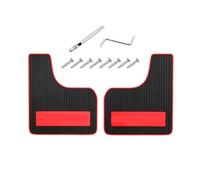 Garde-boue universel for voiture, roues avant et arrière, en polypropylène, compatible avec les voitures, SUV, tout-terrain, camions, accessoires automobiles Garde-boue de Voiture(2pcs Red)