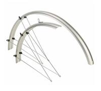 Garde-boue vélo - Bonin - Plastique - 28 pouces - Largeur 37 mm - Argent