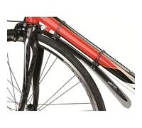 Garde Boue Vélo Route Marque Zefal Modèle Croozer Road En Résine Techno-Polymère - Bavette Surmoulée -Fixation Par Sangles Élastomère - Tube Maxi Diamètre 55mm -Poids 60g - Largeur Lame: De 50 À 70 Mm