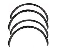 Garde Boue Voiture For Vw 9566565562 4pcs Car Carbon Fiber Trim Fender Flare Rubber Wheel Eyebrow Strips Protector Lip Stickers Anti-Scratch(4pcs Black)