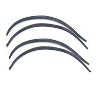 Garde Boue Voiture For Vw 9566565562 4pcs Car Carbon Fiber Trim Fender Flare Rubber Wheel Eyebrow Strips Protector Lip Stickers Anti-Scratch(4pcs Carbon Fiber)