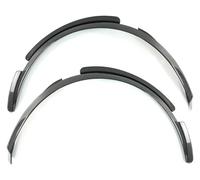 Garde Boue Voiture Pour Corvette C8 2020-2024 Tous Modèles Moulure D'enjoliveur D'aile Arrière Extension Passage De Roue Avant Noir Brillant(Carbon Fiber Look)