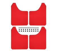 Garde Boue Voiture pour Land pour Rover pour Discovery L319 3 LR3 4 LR4 L462 5 Sport L550 4x4 Wide Body Off-Road Bavettes Anti-éclaboussures Auto Bavettes(4pieces Red)