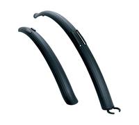 Garde boue vtc 28 60 mm clips noir (pr)
