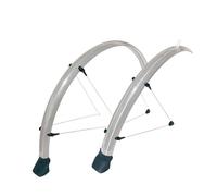 Garde boue vtc/vtt 26'' strong country plastique a tringles 60mm argent (pr)