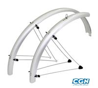 GARDE BOUE VTC/VTT 26'' STRONG COUNTRY S PLASTIQUE A TRINGLES 60MM ARGENT (PR)