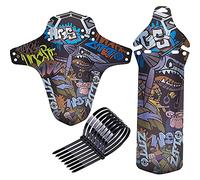 Garde-Boue VTT, 2 Pièces Garde-Boue De Vélo,Garde-Boue Avant et arrière de vélo de Montagne réglable, pour Bloquer la Boue sur Les Vélos et Les Vélos de Montagne
