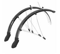 Garde-boues incassable P2R Dynamo - noir - 26"" - pour city/vtc trekking - kit tringles