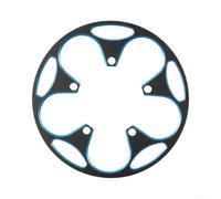 Garde-Chaîne Vélo 110BCD Aluminium 48T-52T Protection | Alliage aluminium, design creux, léger, compatible 48T-52T, protection optimale chaîne(Blue)