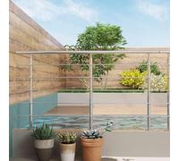 Garde-corps 200cm - En inox 304-1 main courante et 5 traverses - Intérieur & extérieur - Kit complet - Résistance forte à la corrosion et à la rouille