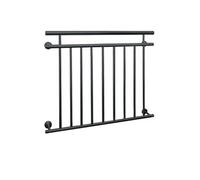 ECD Germany Garde-corps Balcon Français - 90 x 128 cm - Anthracite - en Acier Inoxydable -