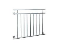 Garde-corps Balcon Français - 90 x 128 cm - avec 9 Barres Transversales -