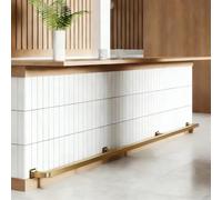 Garde-corps Commercial En Forme De Barre D'or, Rail De Pied Sous Le Comptoir Pour Décorations De Magasin/allées De Restaurant(L 90cm/3ft)