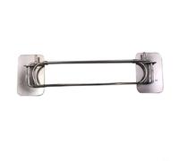 Garde-corps d'angle de douche réglable en acier inoxydable avec crochets | Garde-corps d'angle réglable en acier inoxydable avec crochets pour douche de camping-car, barre de rangement de salle de