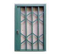 Garde-corps de fenêtre en alliage d'aluminium, sécurité enfant, antivol. Garde-corps de fenêtre télescopiques pliables en alliage d'aluminium(Green,Wxh 95x95cm)