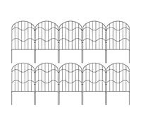 Garde-corps de jardin - Clôture de jardin sûre pour chien - Panneau de grève de 10 m - Barrière de jardin décorative en plein air - Clôture de cour résistante aux animaux domestiques - Bordure de