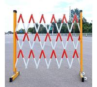 Garde-Corps de Parking Industriel à roulettes, clôture de Circulation/de sécurité rétractable, barrière de Chantier pour Garage/allée, Portail Ciseaux rétractable (Hauteu