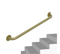 Garde-corps de sécurité à fixation murale pour escalier intérieur et extérieur, idéal pour les couloirs, greniers, villas - Barre de support de 80 cm Doré