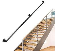 Garde-corps de sécurité en fer forgé antidérapant pour escaliers de 30 à 600 cm, pour intérieur/extérieur, idéal pour les enfants et les personnes âgées - 300 cm de longueur