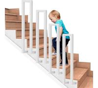 Garde-corps d'escalier d'intérieur en forme de U à montage latéral pour balcon, parapet antidérapant pour escaliers (blanc) - 90 cm Safety & Style