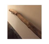 Garde-corps d'escalier d'intérieur en grain de bois - Design de branche naturelle - Rampe murale pour maison, jardin, couloir et terrasse - Traitement unique de branche