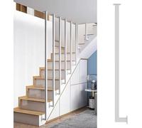 Garde-corps d'escalier en métal pour sécurité montée au plafond - Main courante moderne pour greniers, études intérieures et escaliers de maison - Sécurité améliorée et design élégant
