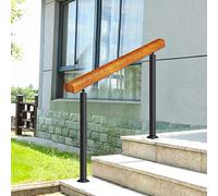 Garde-corps en bois massif pour marches extérieures et escaliers intérieurs - Rampe sûre pour le jardin - Pour les personnes âgées et les enfants - Main courante durable pour la sécurité de la maison