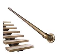 Garde-corps en laiton antique pour escaliers de 3 m - Antidérapant - Barre d'appui de sécurité pour intérieur et extérieur - Parfait pour les enfants et les personnes âgées
