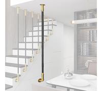 garde corps escalier Colonnes De Balustres D'escalier Rondes, Barreaux D'escalier Du Sol Au Plafond Pour Terrasse De Jardin Ou Porche, Rampe En Fer Ovale Creuse Simple(Side Mount,H 40in(102cm))