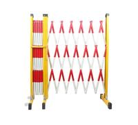 Garde-corps extensible, clôture de circulation rétractable, barrière de sécurité portable avec réglage de la direction à 270°, cadre en fibre de verre