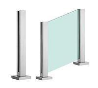 Garde Corps Exterieur Bride de Panneau en Verre de Balustrade de L'escalier 304, Pince de Support de Garde-corps de Pont Bricolage, Poteau de Barrière en Verre Vertical de Poolside ( Color : Corner po