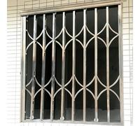 Garde Corps Fenetre Barre de Sécurité Anti-effraction en Acier Inoxydable Haute Résistance pour Fenêtres, Grille de Sécurité Extensible Verrouillable pour Portes Protection