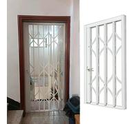 Garde Corps Fenetre Barres de Sécurité Anti-effraction pour Portes Coulissantes Verrouillables, Grilles de Sécurité À Ouverture Par Poussée-traction Fenêtres Sous-sol(W55xH60cm/22x24in)