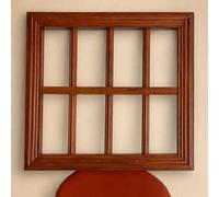 Garde Corps Fenetre Fenêtres Motif Bois de Noyer avec Grilles Sécurité Antivol, Barrière Protection Large Légère Aux Finitions Soignées, Clôture Protection Résidentielle(W170xH90cm/67x35in)