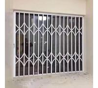 Garde Corps Fenetre Grille de Fenêtre Pliable et Verrouillable, Protection pour Portes Coulissantes, Barreaux de Sécurité pour Fenêtres Anti-effraction, Enfants Animaux(W75xH200cm/30x80in)