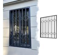 Garde Corps Fenetre Grille de Fenêtre Pliable Intérieur Extérieur, Barrière de Sécurité de Balcon Empêchant les Chutes Accidentelles d'Animaux, Enfants, Chats(W130xH140cm/51x55in)