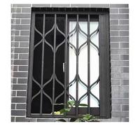 Garde Corps Fenetre Grille De Sécurité Rétractable Personnalisable, Écran De Protection De Fenêtre Extensible Robuste Pour Bureaux/sous-sols, Fenêtre Pliante Verrouillable(80x110cm)