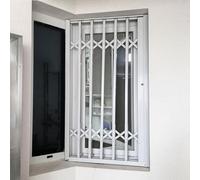 Garde Corps Fenetre Grille Sécurité Verrouillable Fenêtre Coulissante Push-pull, Barricade Sécurité Aluminium Porte Coulissante D'évacuation, Barres Protection Grande Fenêtre(W115xH60cm/45x24in)