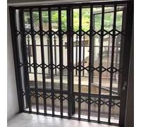 Garde Corps Fenetre Grilles de Sécurité Verrouillables pour Fenêtres, Anti-effraction, Portail D'entrée de Garage en Accordéon en Aluminium Résistant Aux Intempéries, Protection Contre Les Effractions