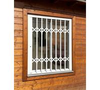 Garde Corps Fenetre Portail Antivol Extensible avec Serrure, Garde-Corps de Portes Coulissantes Pliables pour Zones à Forte Criminalité, Barrière de Fenêtre(W90xH200cm/35x79in)