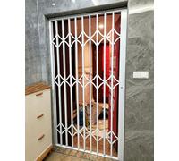 Garde Corps Fenetre Porte de Sécurité Accordéon pour Sous-sol avec Serrure, Grilles de Fenêtre