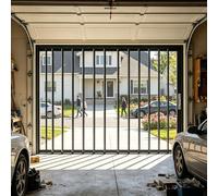 Garde Corps Fenetre Porte Moustiquaire de Garage Extensible et Verrouillable, Moustiquaire Fenêtre Extra-large Anti-effraction, Barrières Protection Anti-insectes(W160xH150cm/63x59in)
