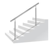 Garde-corps - HENGMEI - 100cm - Acier inoxydable - Intérieur & extérieur - 0 poteaux