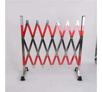 Garde-Corps Mobile en Acier Inoxydable avec roulettes - Clôture de Circulation rétractable pour allée et Garage - Portail Ciseaux de sécurité routière de 2,5 m pour la ge