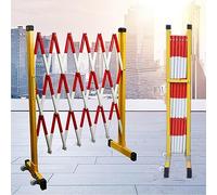 Garde-Corps Mobile Extensible, Portail de sécurité Pliable à roulettes, Portail d'allée rétractable, clôture de Chantier pour allée de Garage, Portail Ciseaux rétractable