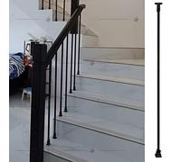 Garde-corps réglable pour escaliers intérieur/extérieur - il pour marches de ferme, centre commercial et patio - Colonne de soutien polyvalente pour un accès sûr