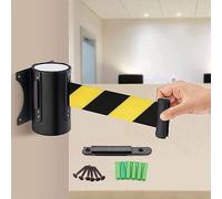 Garde-corps rétractable de ceinture sécurité 2/3/5M, ruban signalisation mural avec d'isolation (couleur : 5M)(2m)