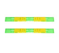 Garde coulissante pour Ruche, Double Porte en Plastique, réducteur d'entrée de Ruche, Porte Anti-évasion pour l'apiculture, Largeur 4CM, 2 pièces (41CM)