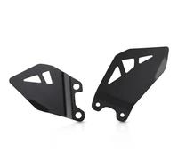 Garde Couvercle Protection Plaque Talon Repose-Pied Moto pour Kawasaki pour ZX10R pour Ninja 2011-2020 Garde Maître-Cylindre Frein Arrière Cale Pied Moto(Noir)