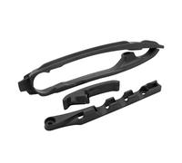 Garde de chaîne Convient pour EXC EXCF SX SXF XC XCF XCFW 350 450 250 300 Kit de curseur chaîne bras oscillant Guide protection Collier serrage tuyau frein(Black Flat Fork Kit)